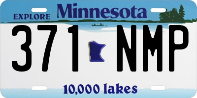 MN license plate 371NMP