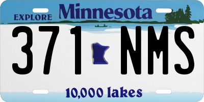 MN license plate 371NMS
