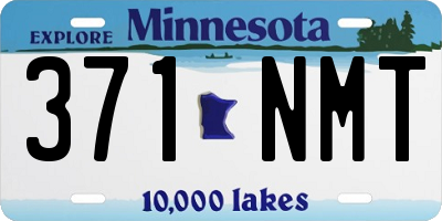 MN license plate 371NMT