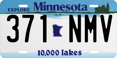MN license plate 371NMV