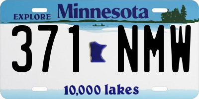 MN license plate 371NMW
