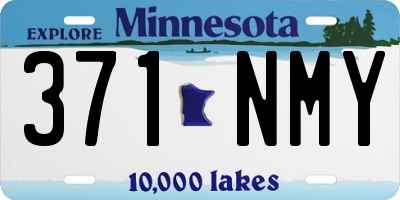 MN license plate 371NMY