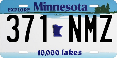 MN license plate 371NMZ