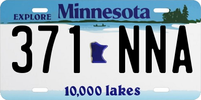 MN license plate 371NNA