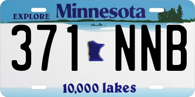 MN license plate 371NNB