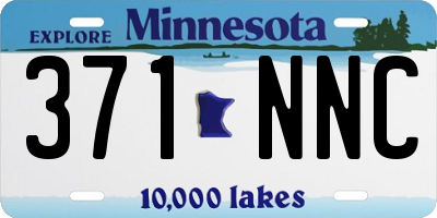 MN license plate 371NNC