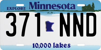 MN license plate 371NND