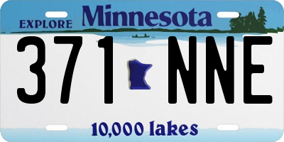 MN license plate 371NNE