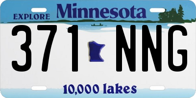 MN license plate 371NNG