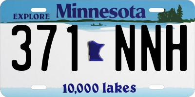 MN license plate 371NNH