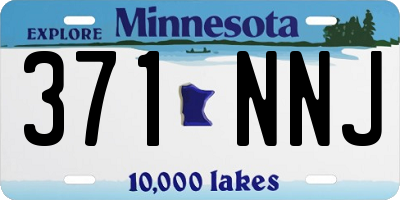 MN license plate 371NNJ