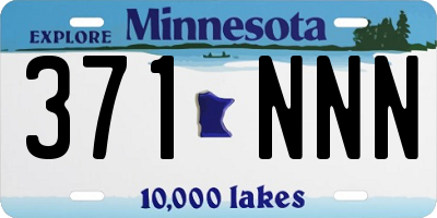 MN license plate 371NNN