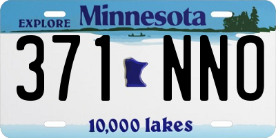 MN license plate 371NNO