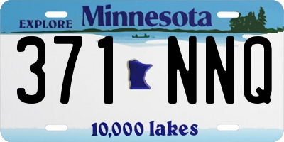 MN license plate 371NNQ