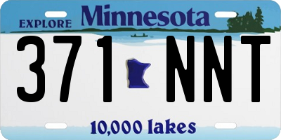 MN license plate 371NNT