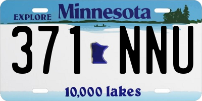 MN license plate 371NNU