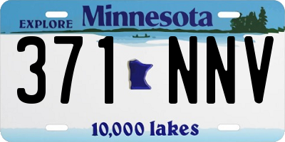 MN license plate 371NNV