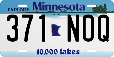 MN license plate 371NOQ