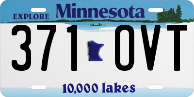 MN license plate 371OVT