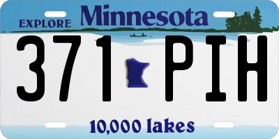 MN license plate 371PIH