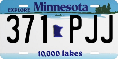 MN license plate 371PJJ