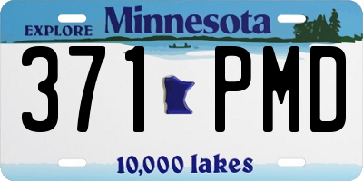 MN license plate 371PMD