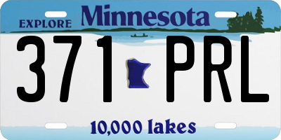 MN license plate 371PRL