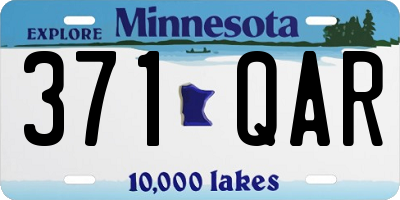 MN license plate 371QAR
