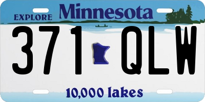 MN license plate 371QLW