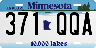 MN license plate 371QQA