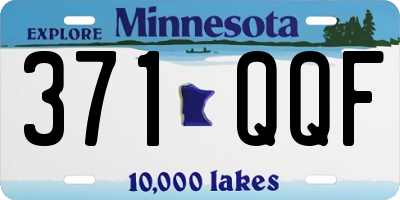 MN license plate 371QQF