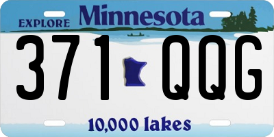 MN license plate 371QQG