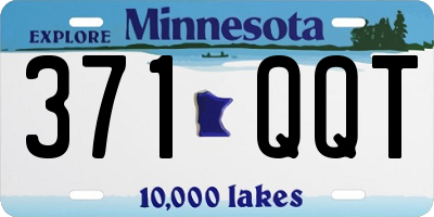 MN license plate 371QQT