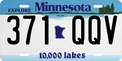 MN license plate 371QQV