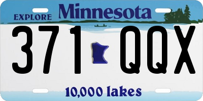 MN license plate 371QQX