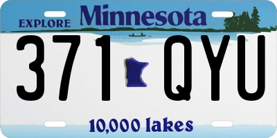 MN license plate 371QYU