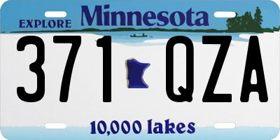 MN license plate 371QZA