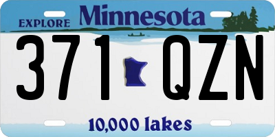 MN license plate 371QZN