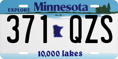 MN license plate 371QZS