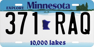 MN license plate 371RAQ