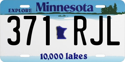 MN license plate 371RJL