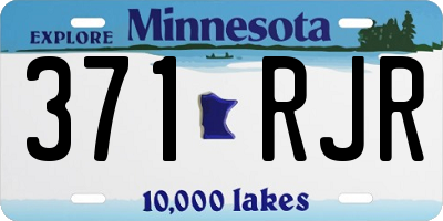 MN license plate 371RJR