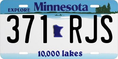 MN license plate 371RJS