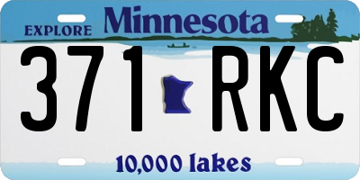 MN license plate 371RKC
