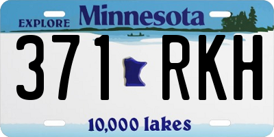MN license plate 371RKH