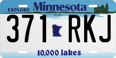 MN license plate 371RKJ