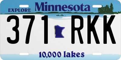 MN license plate 371RKK
