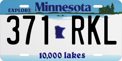 MN license plate 371RKL
