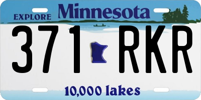 MN license plate 371RKR