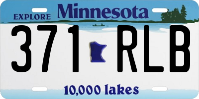 MN license plate 371RLB